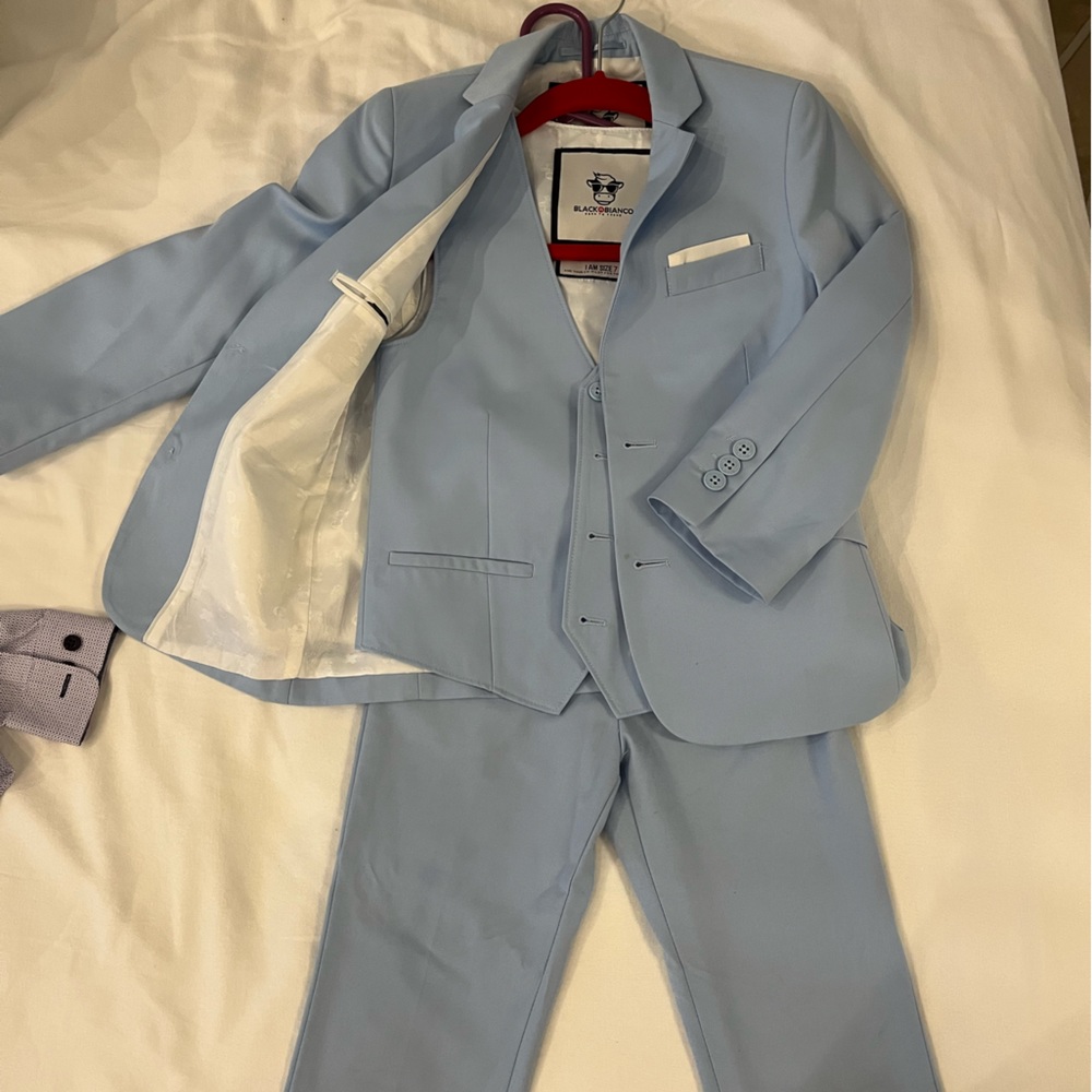 Light blue little boys suit. Worn one time